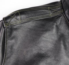 Aero A-2 Military Flight Jacket, size 46, Blackened Brown Vicenza Horsehide