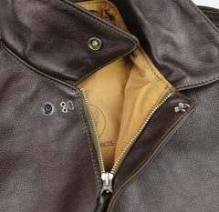 Aero A-2 Military Flight Jacket, size 44, Dark Seal Vicenza Horsehide