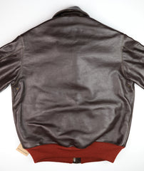 Aero A-2 Military Flight Jacket, size 42, Dark Seal Vicenza Horsehide