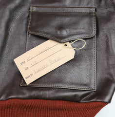 Aero A-2 Military Flight Jacket, size 42, Dark Seal Vicenza Horsehide