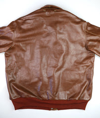 Aero A-2 Military Flight Jacket, size 48, Russet Vicenza Horsehide