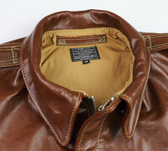 Aero A-2 Military Flight Jacket, size 48, Russet Vicenza Horsehide