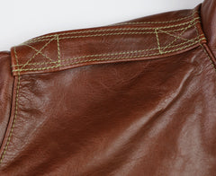 Aero A-2 Military Flight Jacket, size 48, Russet Vicenza Horsehide