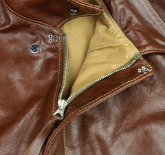 Aero A-2 Military Flight Jacket, size 48, Russet Vicenza Horsehide