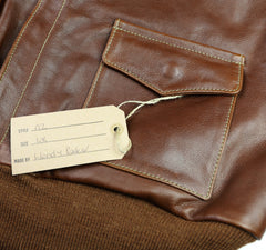 Aero A-2 Military Flight Jacket, size 48, Russet Vicenza Horsehide