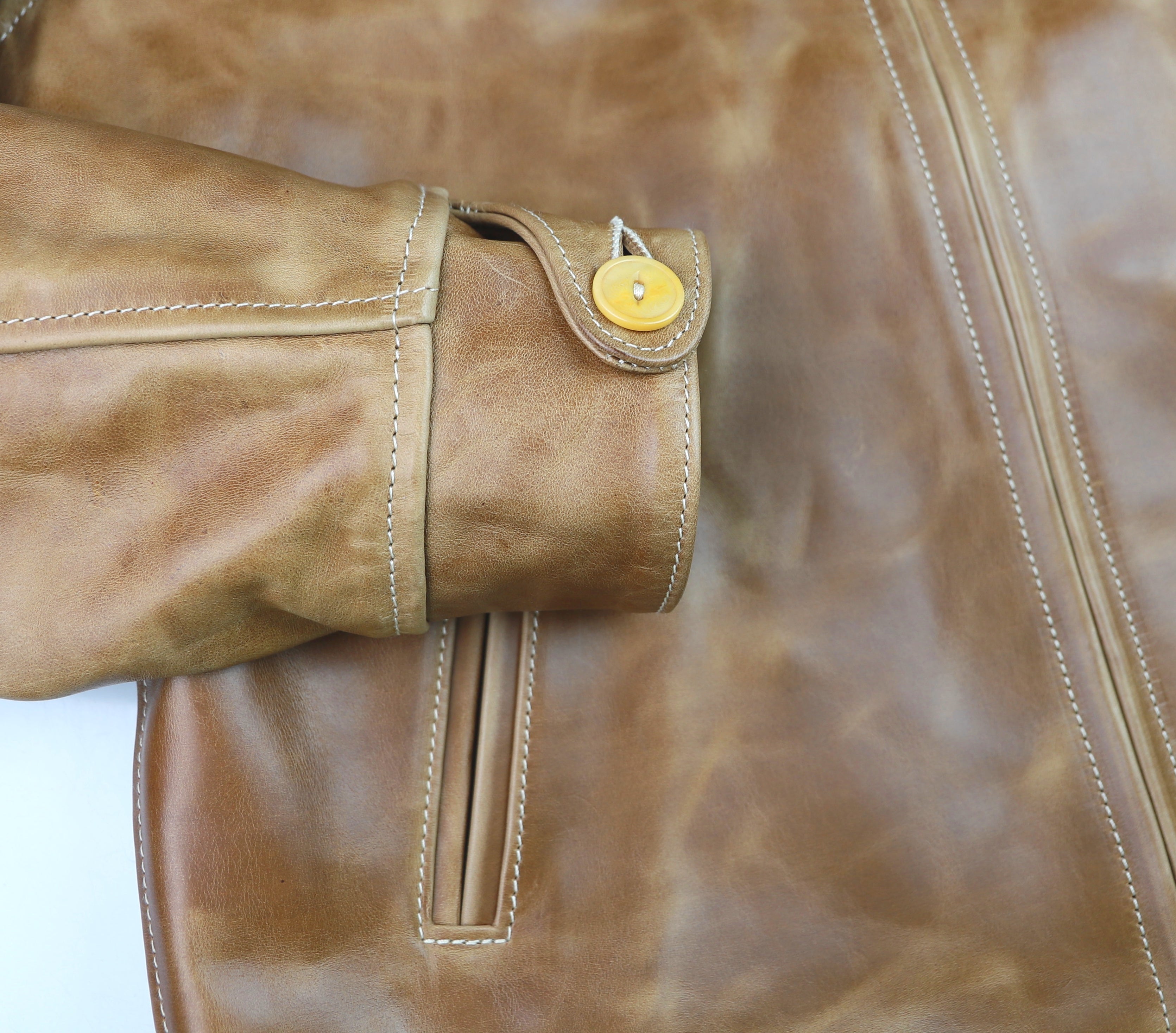 Aero 1930s Half Belt. size 46, Natural CXL Horsehide