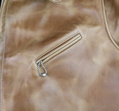 Aero 1930s Half Belt. size 46, Natural CXL Horsehide