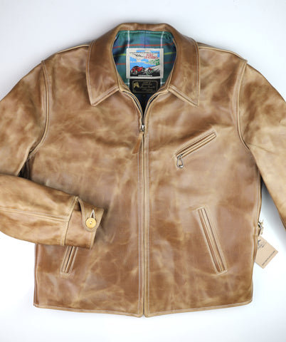 Aero 1930s Half Belt. size 46, Natural CXL Horsehide