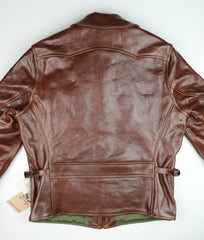 Aero 1930s Half Belt, size 36, Tobacco Badalassi Cowhide