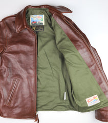 Aero 1930s Half Belt, size 36, Tobacco Badalassi Cowhide