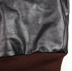 Aero 1950s Flight Jacket, size 46, Blackened Brown Vicenza Horsehide