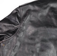 Aero 1950s Flight Jacket, size 46, Blackened Brown Vicenza Horsehide