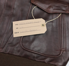 Aero 1950s Flight Jacket, size 42, Brown Pinnacle Horsehide