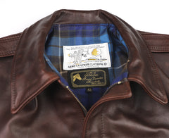Aero 1950s Flight Jacket, size 42, Brown Pinnacle Horsehide