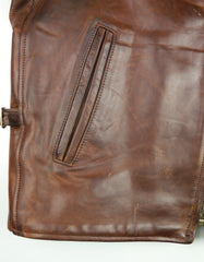 Aero 1950s Half Belt, size 38 Brown CXL FQHH, Gently Worn