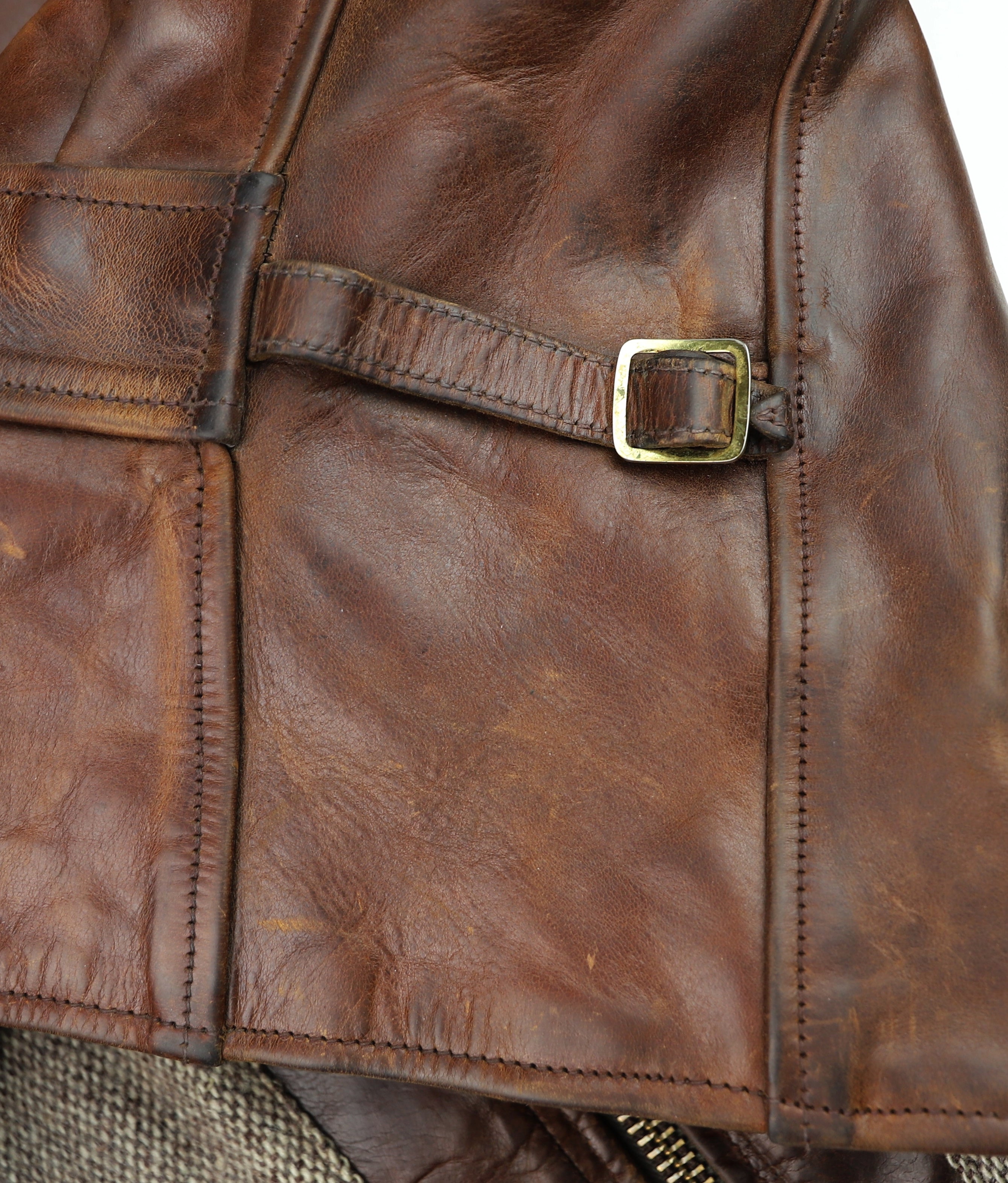 Aero 1950s Half Belt, size 38 Brown CXL FQHH, Gently Worn