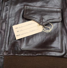 Aero A-2 Military Flight Jacket, size 48, Chestnut Badalassi Cowhide