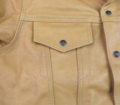 Aero 557XX Type 3 Jean Jacket, size 44, Natural Vicenza Horsehide