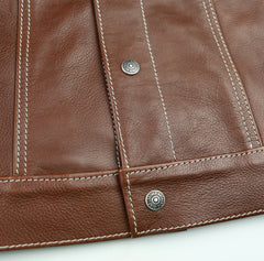 Aero 557XX Type 3 Jean Jacket, size 42, Russet Vicenza Horsehide