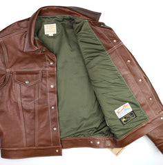 Aero 557XX Type 3 Jean Jacket, size 42, Russet Vicenza Horsehide
