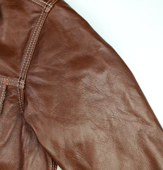 Aero 557XX Type 3 Jean Jacket, size 42, Russet Vicenza Horsehide