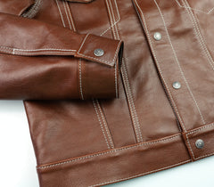 Aero 557XX Type 3 Jean Jacket, size 42, Russet Vicenza Horsehide