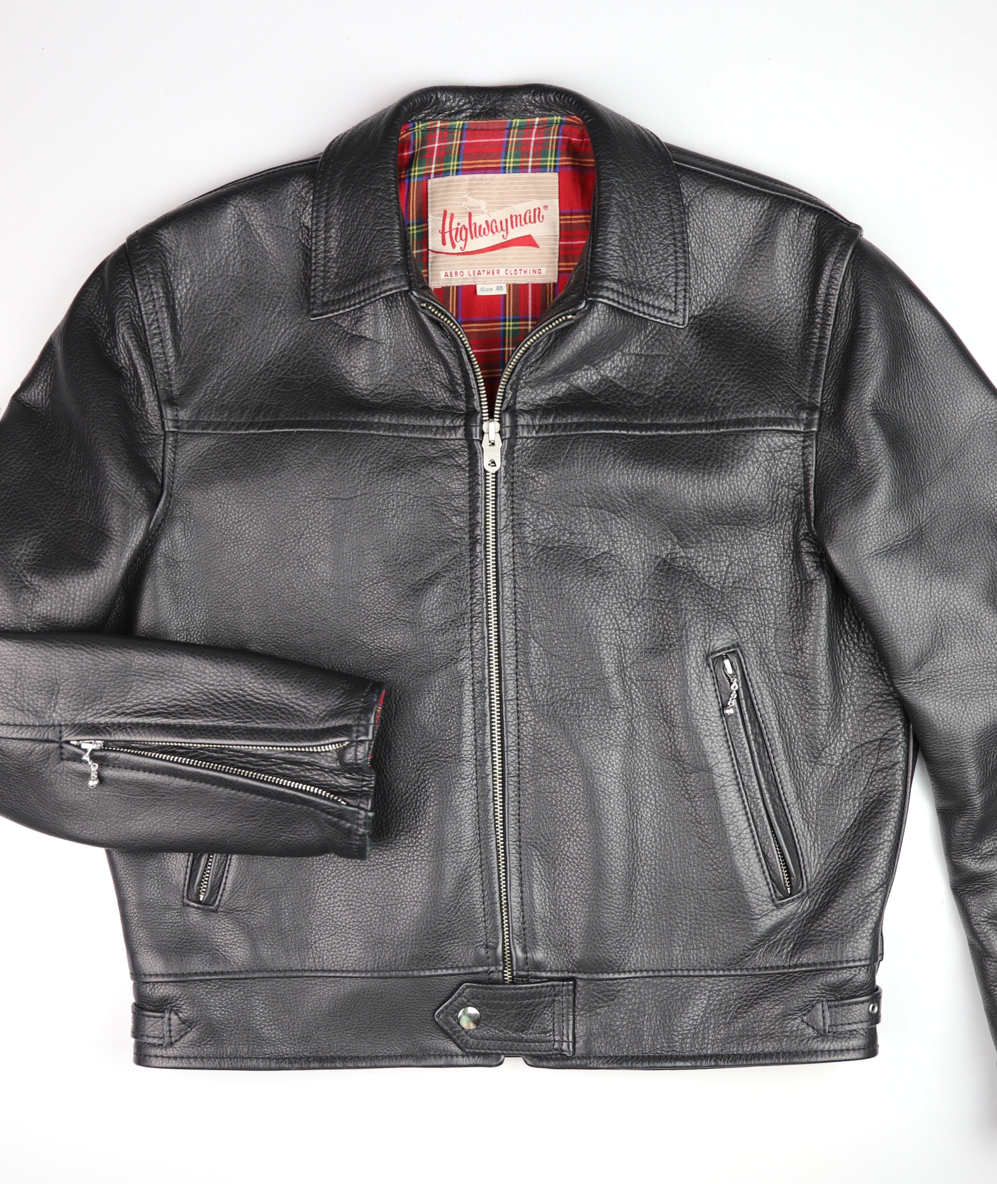 Aero 59'er Highwayman, size 40, Black Soft Steerhide, Gently Worn