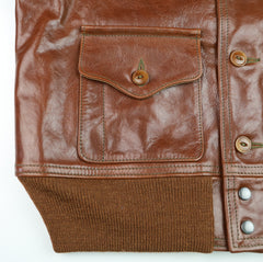 Aero A-1 Military Flight Jacket, size 44, Russet Badalassi