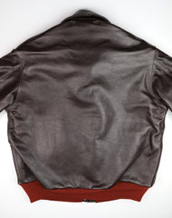 Aero A-2 Military Flight Jacket, size 46, Dark Seal Vicenza Horsehide