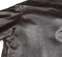 Aero A-2 Military Flight Jacket, size 46, Dark Seal Vicenza Horsehide