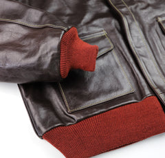 Aero A-2 Military Flight Jacket, size 48, Chestnut Badalassi