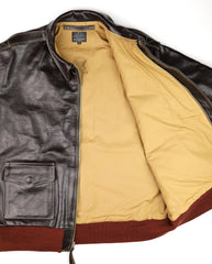 Aero A-2 Military Flight Jacket, size 48, Chestnut Badalassi
