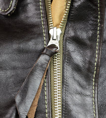Aero A-2 Military Flight Jacket, size 48, Chestnut Badalassi