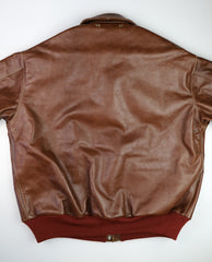 Aero A-2 Military Flight Jacket, size 50, Russet Vicenza Horsehide