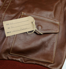 Aero A-2 Military Flight Jacket, size 50, Russet Vicenza Horsehide