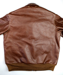A-2 Military Flight Jacket, size 46, Russet Vicenza Horsehide