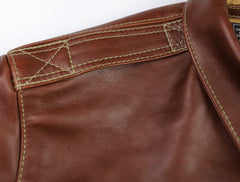 A-2 Military Flight Jacket, size 46, Russet Vicenza Horsehide
