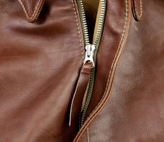 A-2 Military Flight Jacket, size 46, Russet Vicenza Horsehide