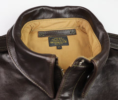 Aero A-2 Military Flight Jacket, size 44, Chestnut Badalassi Cowhide