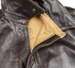 Aero A-2 Military Flight Jacket, size 44, Chestnut Badalassi Cowhide
