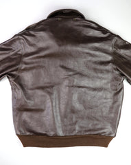 Aero A-2 Military Flight Jacket, size 48, Dark Seal Vicenza Horsehide