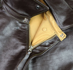 Aero A-2 Military Flight Jacket, size 48, Dark Seal Vicenza Horsehide