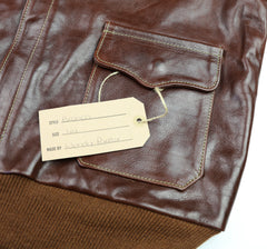 Aero A-2 Military Flight Jacket, size 44, Tobacco Badalassi Cowhide