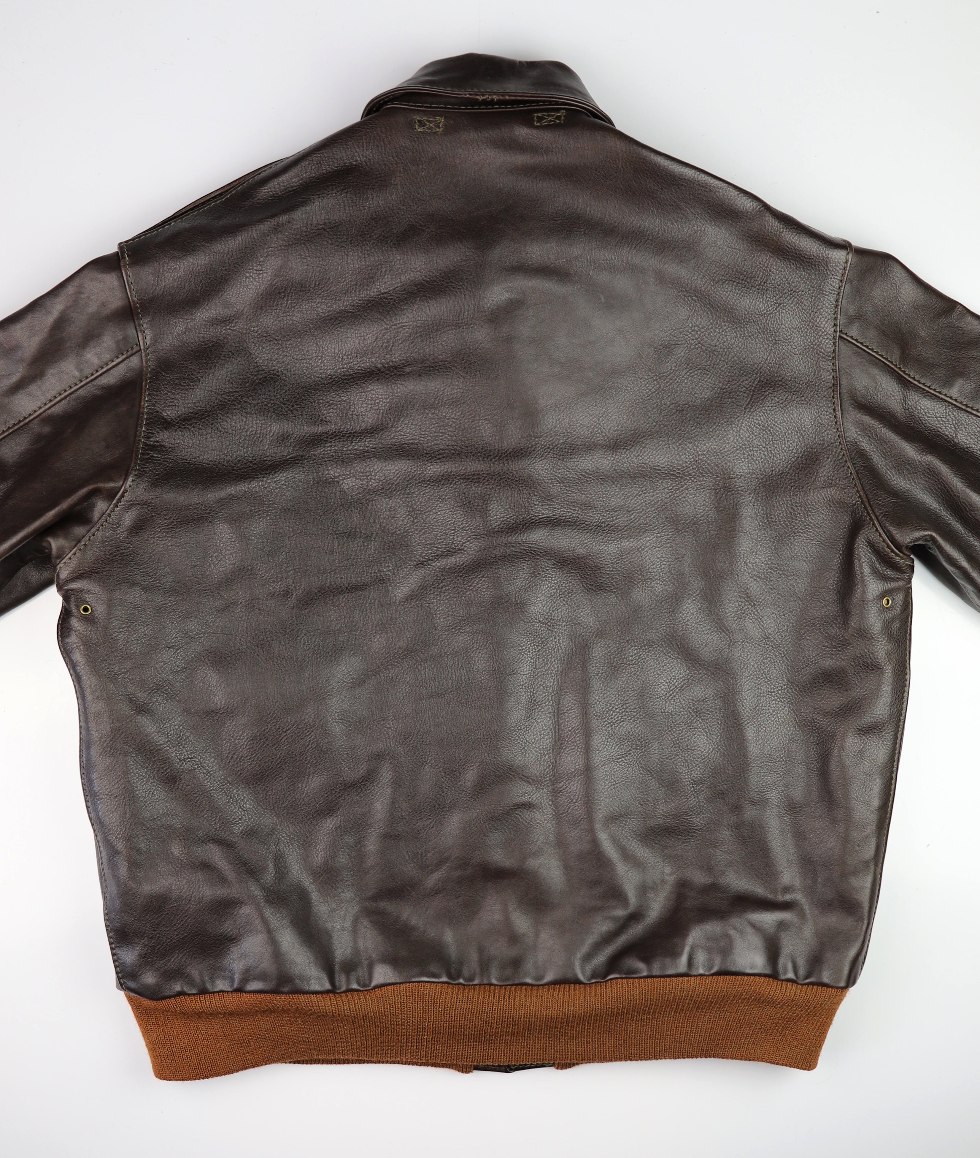 Aero A-2 Military Flight Jacket, size 46, Dark Seal Vicenza, Gently Worn