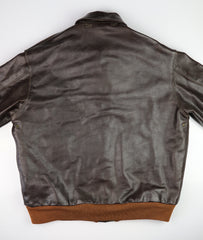 Aero A-2 Military Flight Jacket, size 46, Dark Seal Vicenza, Gently Worn