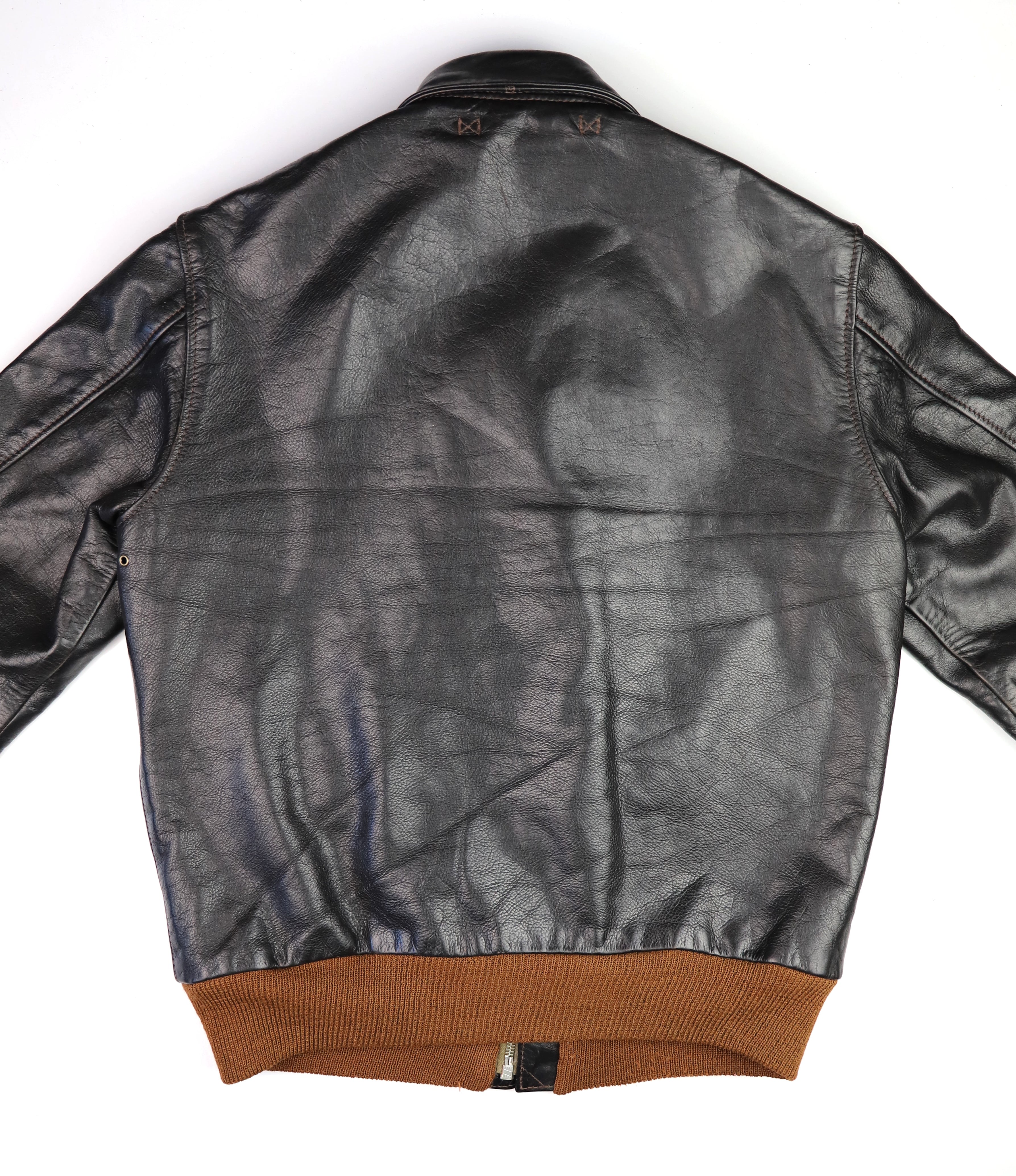 Aero A-2 Military Flight Jacket, size 40, Blackened Brown, Gently Worn