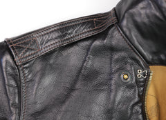 Aero A-2 Military Flight Jacket, size 40, Blackened Brown, Gently Worn
