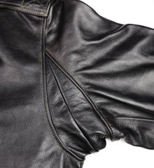 Aero AN-J-3 Military Flight Jacket, size 42, Blackened Brown Vicenza Horsehide