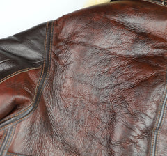 Aero B-3 Military Flight Jacket, size 40, Redskin with Dark Seal Vicenza Trim