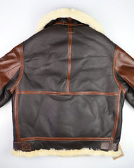 Aero B-3 Military Flight Jacket, size 40, Seal Brown with Russet Vicenza Trim